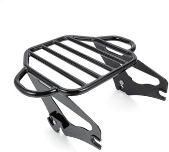 Detachable Luggage Rack Mounting Rack for Solid Steel, Quick Install and Remove for Harley Touring Street Electra Glide Road King 2009-2024 (Black)