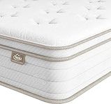 TeQsli Twin Mattress, 12 inch Cool Eggshell Memory Foam with CertiPUR-US Certified Hybrid Innerspring Mattress in a Box, Single Mattresses for Pressure Relief, Motion Isolation,10-Year Support