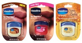 Vase-line Lip Therapy 3-Pack variety - Creme Brulee | Rosy Lips | Cocoa Butter, 7g each