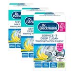 Dr. Beckmann Service-it Deep Clean Washing Machine Cleaner | Removes 99,99% of bacteria and fungi and viruses | eliminates bad odours | 250 g (Pack of 3)