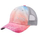 Kids Youth Fishing Sun Hat Mesh Back Adjustable Baseball Trucker Cap for Boys Girls