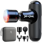 BOB AND BRAD Q2 Pro Mini Massage Gun with Heat and Cold, Powerful Portable Small Pocket-Sized Muscle Massage Gun, Ultra Small & Quiet Massager with Carry Case, Gifts for Women Men Athletes