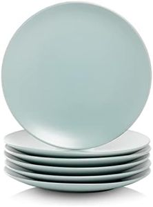 10 Strawberry Street Wazee Matte Salad Plate, 8.25", Mineral Blue