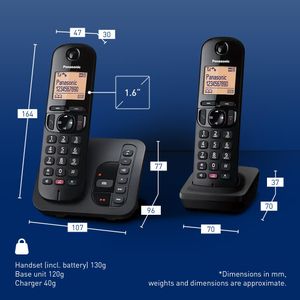 Panasonic Cordless Phone Twin Set – Digital DECT Handsets