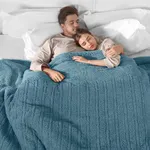 Queen Electric Blanket, Queen Heated Blanket with Two Separate Controllers, Queen Size Large Heating Blanket with 5 Heating Levels & 10 Hours Auto Off, Machine Washable, 84"x90", Slate Blue