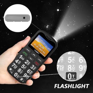 ukuu Big Button Senior Mobile Phone – SIM Free, SOS, Charging Dock, Black