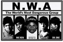 NWA Poster Hip Hop Rap Poster for Bedroom Aesthetic Canvas Art Wall Decor 12x18inch(30x45cm)