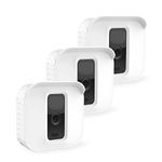 MOSISO Silicone Skin Cover Compatible with Blink Outdoor Camera, 3 Pack Weather Proof Outdoor Camera Protective Silicon Case Cover for Indoor Outdoor Home Security Camera, White