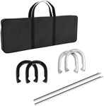 Trademark Games Professional Horseshoe Set - Heavy Duty with Carrying Case