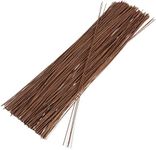 240 Count Brown 18 Gauge Floral Wire Stems for Artificial Flower Arrangements, Wreath Making, Wedding Decorations (16 Inches)