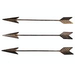 Remenna Cast-Iron Arrow Wall Decor 3pcs/set Native American Arrow Wall Decor For Outdoor, Bedroom, living room, Cabin