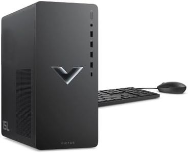 HP Victus 15L Gaming Desktop PC, AMD Ryzen 5 5600G, AMD RX6400, 8GB RAM, 512GB SSD, Mica Silver, Windows 11 Home, TG02-0013w