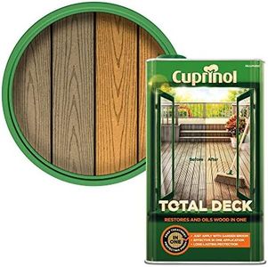 Cuprinol CUPTDC5L 5L Total Deck Restore and Oil Wood Clear