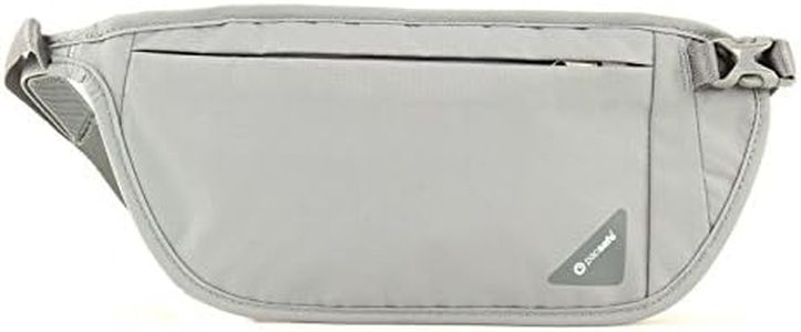 Pacsafe unisex adult Money Belt Fits up to Four Passports or iPhone X plus Credit Cards Neutral Grey