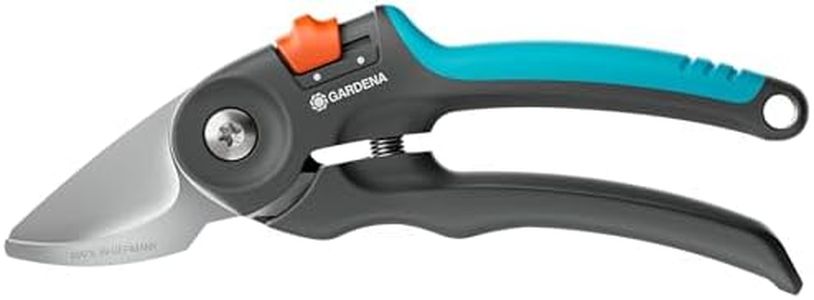 Gardena PremiumCut Gartenschere, Bypass-Schnitt, für frisches Holz, 22 mm Schnittdurchmesser, ergonomische Griffe, PowerCoating-Klingen, in Deutschland hergestellt (12241-20)