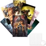 GTOTd Dark Game Souls Mixed Poster Wall Poster (8Pcs,11.5" x 16.5"). Gifts Merch Games Poster Unframed Version HD Canvas Print for Living Room Bedroom Club Wall Art Decoration Teens