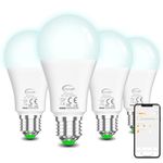 Alexa Light Bulbs 13W E26 Smart LED Light Bulb Compatible with Alexa Warm White to White A19 APP Control Bulb Bluetooth Mesh 4 Pack