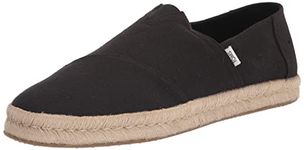 TOMS Black Jute Wrap Espadrilles-UK 8