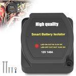 UCkasayfy Dual Battery Isolator 12V 140Amp, Voltage Sensitive Relay VSR, Compatible with UTV Marine Car RV Boat Truck Trailer ATV Camper Moto, Not Fit for Lithium Batteries
