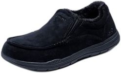 Skechers Men's X-Large Expected Slipper, Black, 10 UK