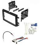 Double DIN Car Stereo Radio Install Dash Kit, Wire Harness, and Antenna Adapter Made for Ford: 2004-2008 F-150 (2004 No Heritage), 2005-2010 Super Duty F-250/350/450/550 -Includes Subwoofer Wire