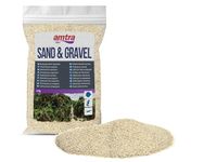 AMTRA White Quartz - Fine White Quartz Aquarium Sand, for Fresh or Salt Water, Grain Size 0.1-0.7mm, Quantity 2kg