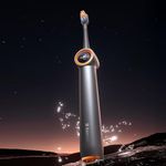 RANVOO [NO.1 Teeth Clean & Whiten] Bubble Sonic Electric Toothbrush [100% Plaque Removal] Gum Care, 60 Days Battery, Valentine's Day Gifts for Adults, 3 Modes, Timer, Rechargeable, Holder, Starry Gray