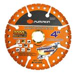 Tuqo Pumpkin Multi Purpose Diamond Blade - Cut Ceramic Tiles, Marble, Granite, Metal, Wood, PVC - (22331) - 4"/100x2.2x20mm