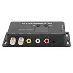 Modulator,TM70 UHF TV LINK Modulator AV to RF Converter IR Extender with Channel Display