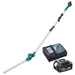Makita DUN461WRT 18V Li-ion LXT 46cm Pole Hedge Trimmer complete with 1 x 5.0 Ah Battery and Charger
