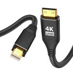 4K Mini DisplayPort to Mini HDMI Cable 3Ft, Thunderbolt 2 to Mini HDMI Uni-Directional Cord, Supports 4K@30Hz for MacBook, Surface Pro/Dock to KYY,ARZOPA,VILVA,MNN, Portable Monitor