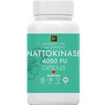 Nattokinase 120 Capsules | 4000FU | High Strength Japanese Natto | Heart Health & Circulation, Vegan, No Fillers, No Binders Non GMO Digestive Enzymes