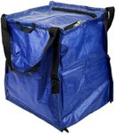 DURASACK Heavy Duty Storage Tote Bag with Zipper Top 22-Gallon Rugged Woven Polypropylene Moving Bag, Reusable Self-Standing Design, Holds up to 500 Pounds, Single, Blue