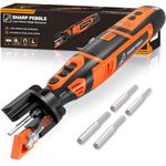 Sharp Pebble Cordless Lawnmower Blade Sharpener - Adjustable 25°-45° Angle Sharpener Tool with 5 Diamond Wheels for Precision Sharpening