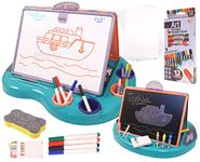 Toyshine My First Art Painting Learning Tabletop Easel Board Board, Creative Educational Learning Gift for Kids, Boys, Girls, Educational, Stemp Activity Toy- Green