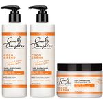 Curly Hair Products Gift Set by Carol's Daughter, Coco Creme Sulfate Free Shampoo and Conditioner Set with Silicone Free Hair Butter, for Very Dry Curly Hair, with Coconut Oil and Mango Butter