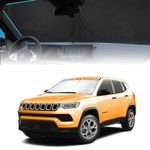 for 2024 Compass Windshield Sun Shade Car Windshield Cover, Custom Fit for Jeep Compass 2017-2023 Ultimate Sun Protection Foldable Visor Sunshade Protector Shield Accessory