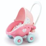 Cup Cake My First Pram by ELC - Adjustable Hood, lightweight, encourage nurturing, role play & imagination, ideal for toddlers