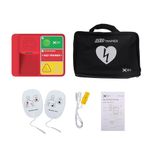 AED Trainer, Defibrillator Training Set CPR Trainer Device, English, French, Spanish, and Brazilian Portuguese Voice Prompts, 5 Different Scenarios, First Aid Defibrillator Trainee AED (XFT 120N)