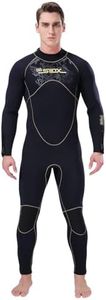 Dizokizo 5mm Wetsuits for Men Neoprene Long Sleeve Full Diving Surfing Suit