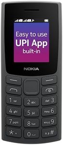 Nokia 106 Single Sim, Keypad Phone with Built-in UPI Payments App, Long-Lasting Battery, Wireless FM Radio & MP3 Player, and MicroSD Card Slot | Charcoal
