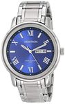 Armitron Men's 20/4935BLSV Day/Date Function Silver-Tone Bracelet Watch