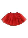 TILISM Girls net Red Skirt