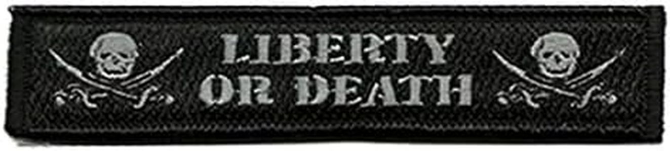 Liberty Or Death Tactical Morale Patch - Black
