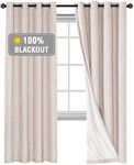 Smarcute 100% Blackout Curtains for