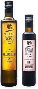 Olive Oil and Balsamic Vinegar Salad Set (Texas Miller's Blend Extra Virgin Olive Oil 500ml, Fig Balsamic Vinegar 250ml)