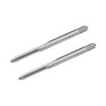 uxcell Machine Tap #5-40 UNC Thread 2B Class 3 Flutes High Speed Steel Screw Threading Tap Tapping Tool 2pcs