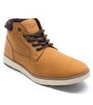 Thomas Crick Men's 'Driscol' Casual Leather Chukka Boots, Classic, Comfortable and Stylish, Great for Walking, Made with Leather (Wheat/Wood)