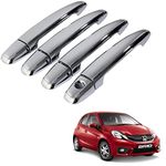 AUTOADDICT Auto Addict Car Chrome Handles Door Latch Cover for Honda Brio