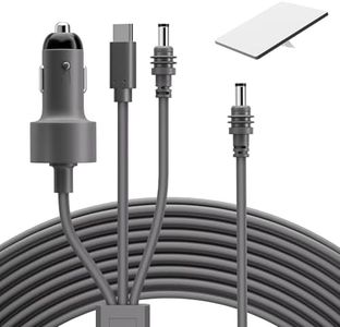Starlink Mini 3 in 1 Power Cable 32.8FT with Booster, 100W+ USB C 12-24V Cigarette Lighter Plug and DC Power Cable Cord for Starlink Mini, Steady 18V Output Plug and Play 10M